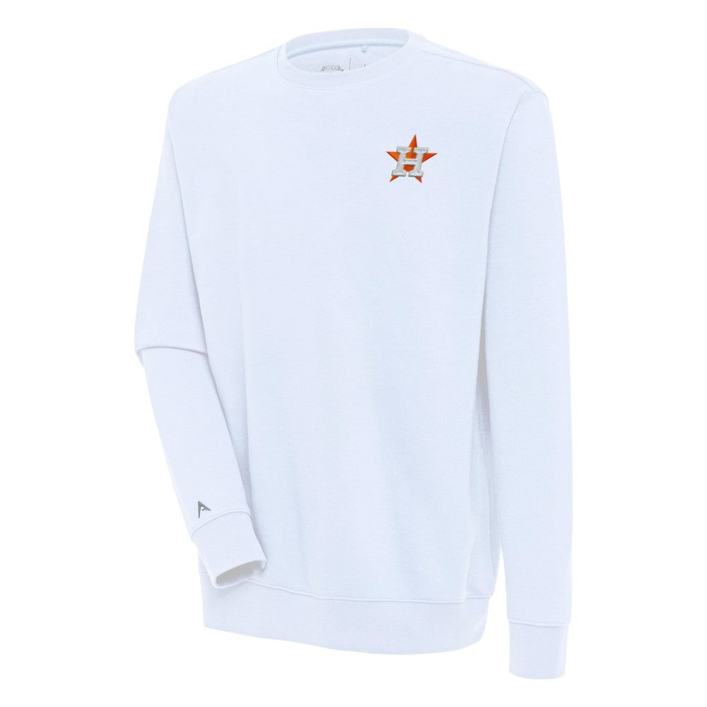 Houston Astros Antigua Victory Pullover Sweatshirt - White