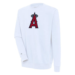 Los Angeles Angels Antigua Victory Pullover Sweatshirt - White