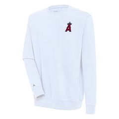 Los Angeles Angels Antigua Victory Pullover Sweatshirt - White