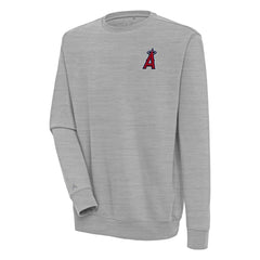 Los Angeles Angels Antigua Victory Pullover Sweatshirt - Heather Gray