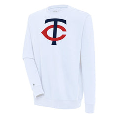 Minnesota Twins Antigua Victory Pullover Sweatshirt - White