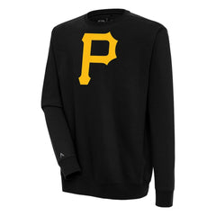 Pittsburgh Pirates Antigua Victory Pullover Sweatshirt - Black