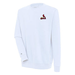 St. Louis Cardinals Antigua Victory Pullover Sweatshirt - White