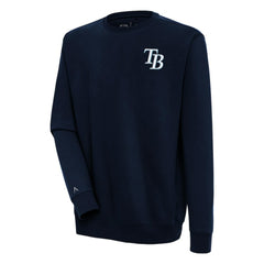 Tampa Bay Rays Antigua Victory Pullover Sweatshirt - Navy