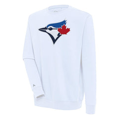 Toronto Blue Jays Antigua Victory Pullover Sweatshirt - White