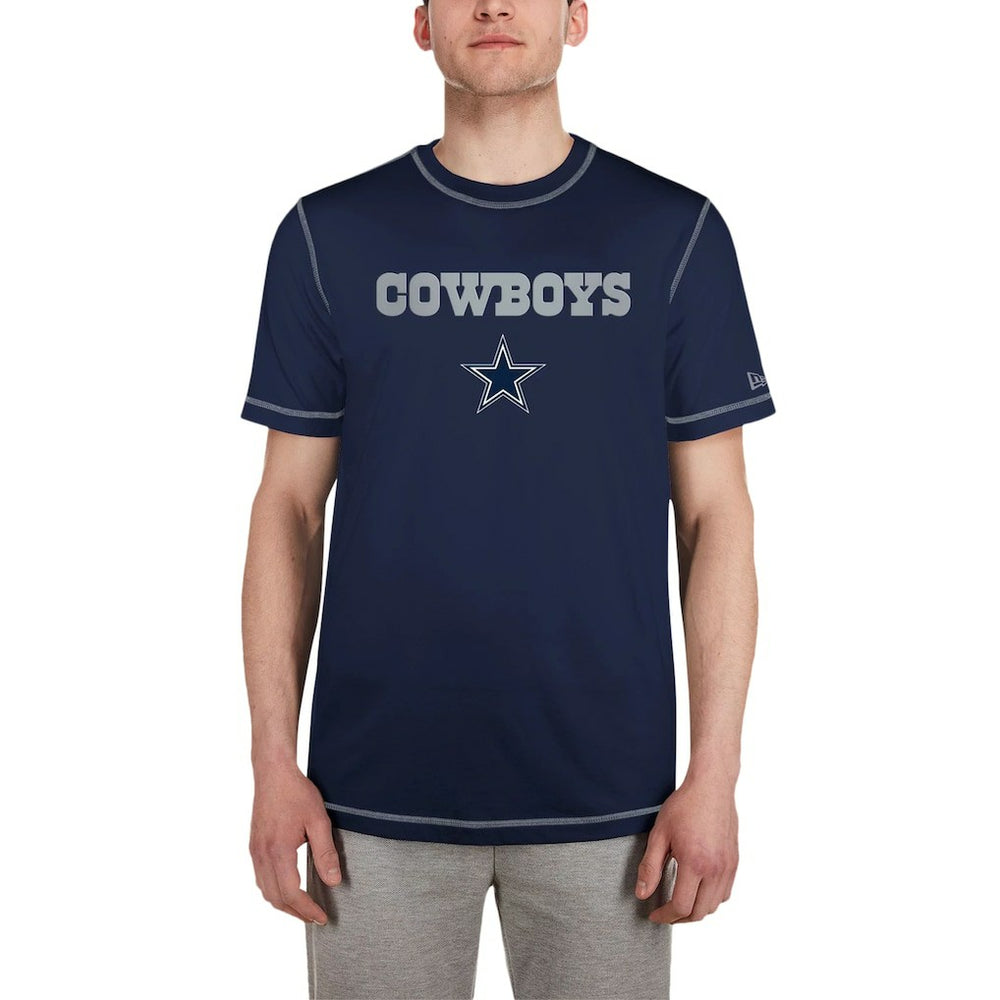 Dallas Cowboys New Era Third Down Puff Print T-Shirt - Navy sale