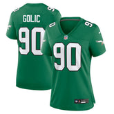 Mike Golic Philadelphia Eagles Women's Alternate Game Jersey - Kelly Green | Nike discount
