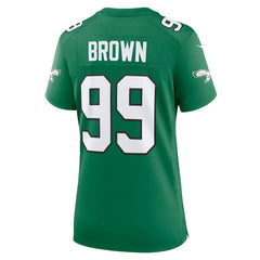 Jerome Brown Philadelphia Eagles Women's Alternate Game Jersey - Kelly Green | Nike on sale