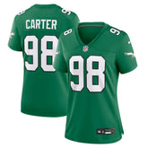 Jalen Carter Philadelphia Eagles Women's Alternate Game Jersey - Kelly Green | Nike for sale