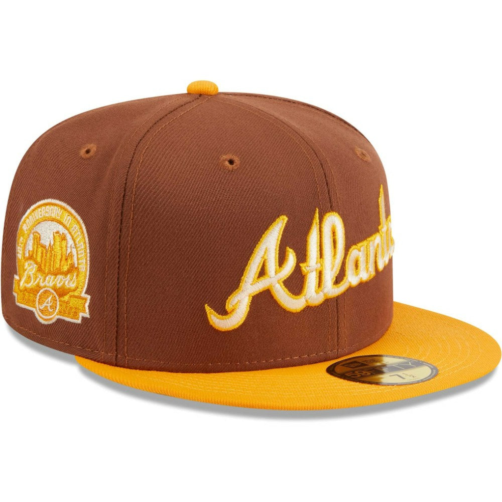 Atlanta Braves Tiramisu 59FIFTY Fitted Hat - Brown | New Era