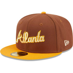 Atlanta Braves Tiramisu 59FIFTY Fitted Hat - Brown | New Era