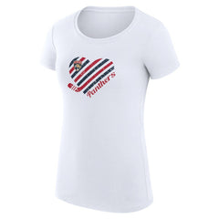 Florida Panthers G-III 4Her by Carl Banks Women's Super-Slim Fit Lightweight Heart T-Shirt White