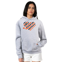 Anaheim Ducks G-III 4Her by Carl Banks Women's Heart Pullover Hoodie Heather Gray