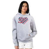 Montreal Canadiens G-III 4Her by Carl Banks Women's Heart Pullover Hoodie Heather Gray