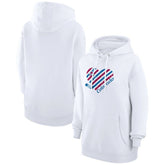Colorado Avalanche G-III 4Her by Carl Banks Women's Heart Pullover Hoodie White