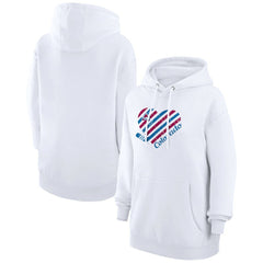 Colorado Avalanche G-III 4Her by Carl Banks Women's Heart Pullover Hoodie White