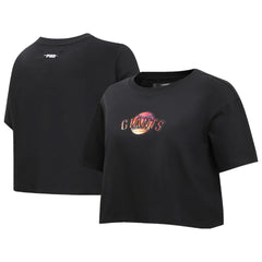 San Francisco Giants Pro Standard Women's Painted Sky Boxy Cropped T-Shirt - Black
