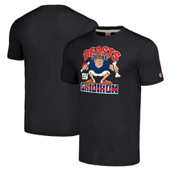 New York Giants Homage Unisex Monsters of the Gridiron Halloween Tri-Blend T-Shirt - Charcoal sale