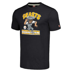 Pittsburgh Steelers Homage Unisex Monsters of the Gridiron Halloween Tri-Blend T-Shirt - Charcoal online