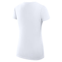 Cincinnati Reds G-III 4Her by Carl Banks Women's Super-Slim Fit Lightweight Filigree Team V-Neck T-Shirt - White