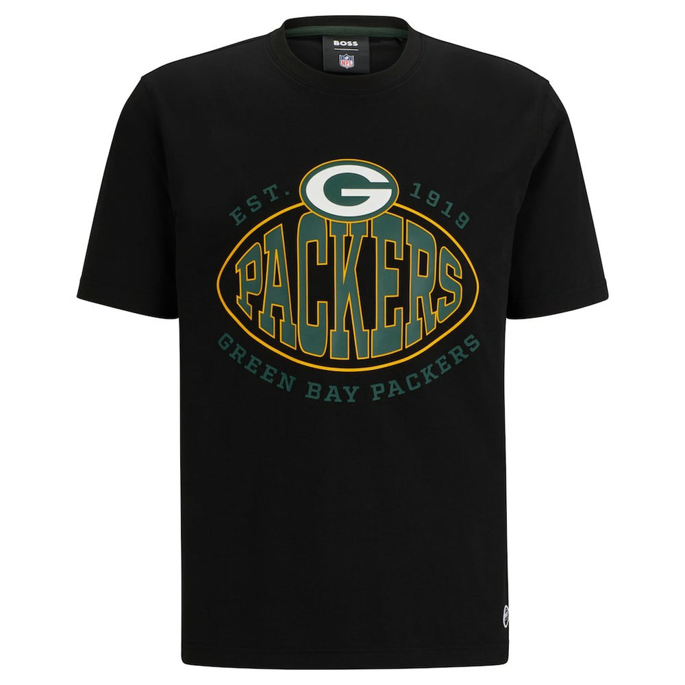 Green Bay Packers BOSS X NFL Trap T-Shirt - Black on sale
