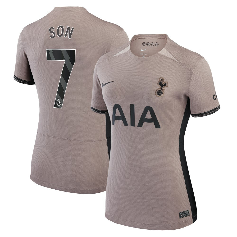 Son Heung-Min Tottenham Hotspur Women's 2023/24 Third Stadium Replica Player Jersey – Tan | Nike shop