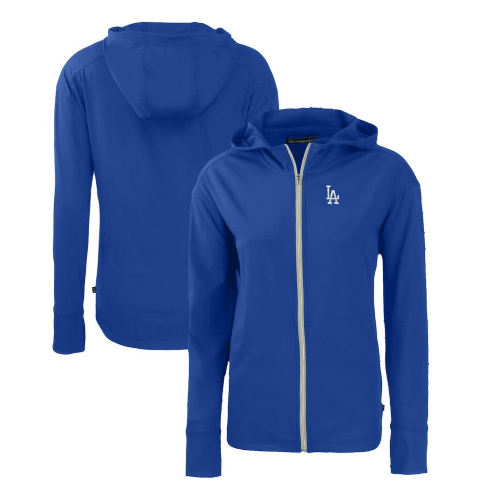Los Angeles Dodgers Cutter & Buck Women's Daybreak Eco Recycled Full-Zip Hoodie - Royal