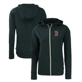 Boston Red Sox Cutter & Buck Women's Daybreak Eco Recycled Full-Zip Hoodie - Navy