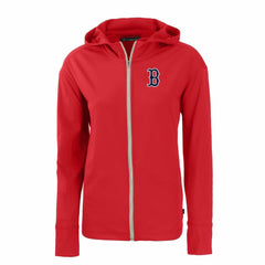 Boston Red Sox Cutter & Buck Women's Daybreak Eco Recycled Full-Zip Hoodie - Red