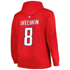 Alexander Ovechkin Washington Capitals Profile Big & Tall Name & Number Pullover Hoodie Red