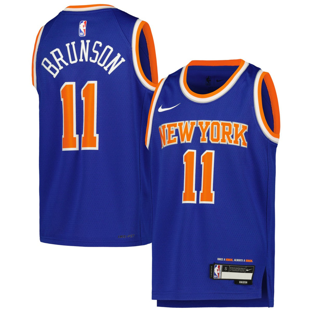 Jalen Brunson New York Knicks Youth Swingman Jersey - Icon Edition - Blue | Nike sale
