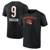 Joe Burrow Cincinnati Bengals Team Wordmark Name & Number T-Shirt - Black online