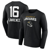 Trevor Lawrence Jacksonville Jaguars Team Wordmark Long Sleeve T-Shirt - Black outlet