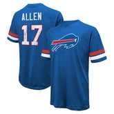 Josh Allen Buffalo Bills Majestic Threads Name & Number Oversize Fit T-Shirt - Royal online