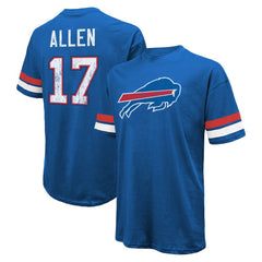 Josh Allen Buffalo Bills Majestic Threads Name & Number Oversize Fit T-Shirt - Royal online