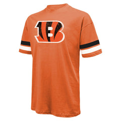 Joe Burrow Cincinnati Bengals Majestic Threads Name & Number Oversize Fit T-Shirt - Orange on sale