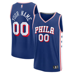 Philadelphia 76ers Fast Break Custom Jersey - Icon Edition - Blue | Fanatics on sale