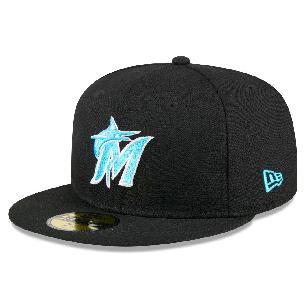 Miami Marlins 2024 Father's Day 59FIFTY Fitted Hat - Black | New Era