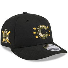 Chicago Cubs 2024 Armed Forces Day Low Profile 9FIFTY Snapback Hat - Black | New Era