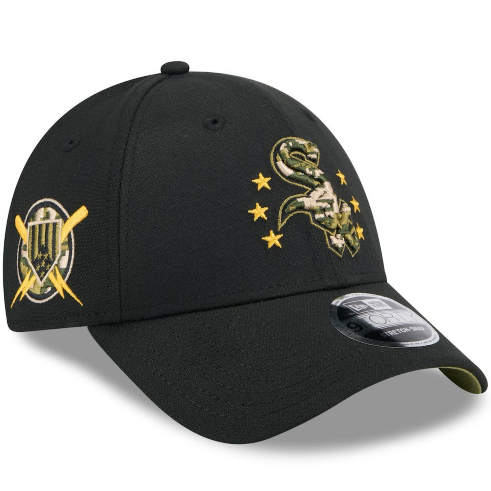Chicago White Sox 2024 Armed Forces Day 9FORTY Adjustable Hat - Black | New Era