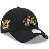 Minnesota Twins Women's 2024 Armed Forces Day 9TWENTY Adjustable Hat - Black | New Era