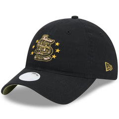 St. Louis Cardinals Women's 2024 Armed Forces Day 9TWENTY Adjustable Hat - Black | New Era