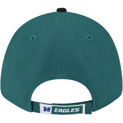 Philadelphia Eagles New Era The League Two-Tone 9FORTY Adjustable Hat - Midnight Green/Black discount