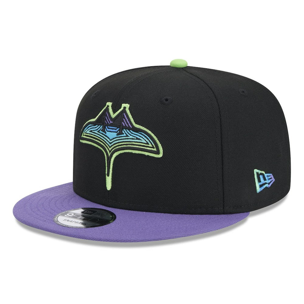 Tampa Bay Rays 2024 City Connect 9FIFTY Snapback Hat - Black | New Era