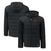 San Francisco Giants Cutter & Buck Evoke Hybrid Eco Softshell Recycled Full-Zip Hoodie - Black