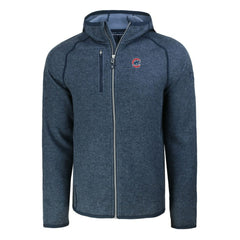 Chicago Cubs Cutter & Buck Mainsail Full-Zip Hooded Jacket - Heather Navy