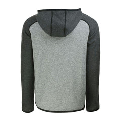 Miami Marlins Cutter & Buck Mainsail Full-Zip Hooded Jacket - Heather Charcoal/Heather Gray