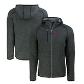 Philadelphia Phillies Cutter & Buck Mainsail Full-Zip Hooded Jacket - Heather Charcoal