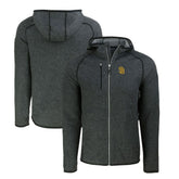 San Diego Padres Cutter & Buck Mainsail Full-Zip Hooded Jacket - Heather Charcoal