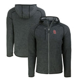 St. Louis Cardinals Cutter & Buck Mainsail Full-Zip Hooded Jacket - Heather Charcoal